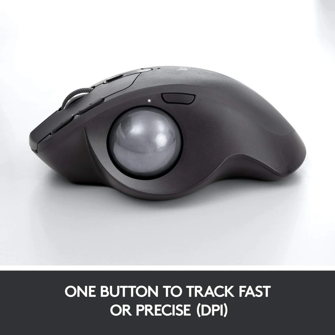 ماوس Logitech MX Ergo Ergonomic Design اللاسلكي المزود بكرة التتبع