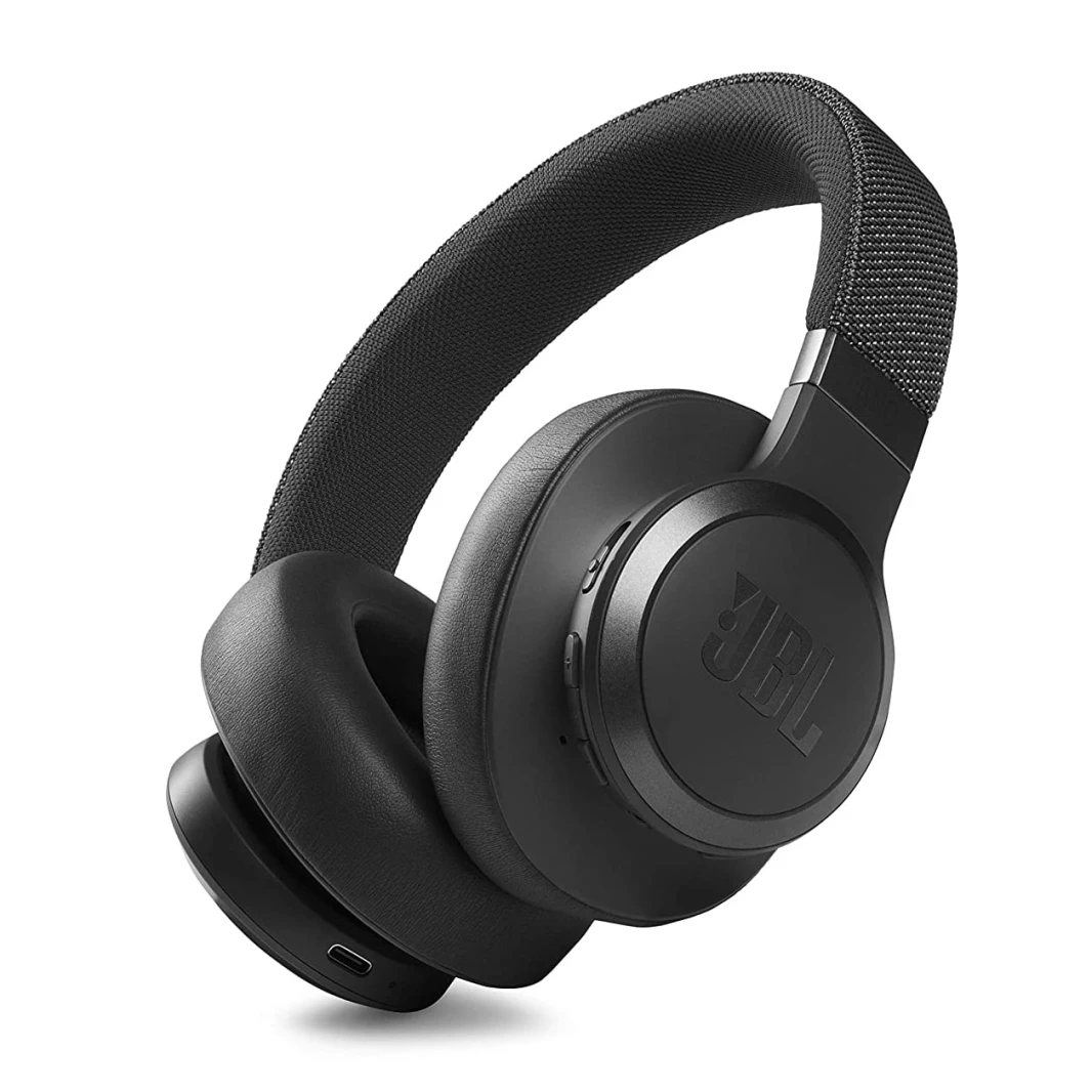 JBL Live 660NC Wireless Over-Ear Noise Cancelling Headphones – Black