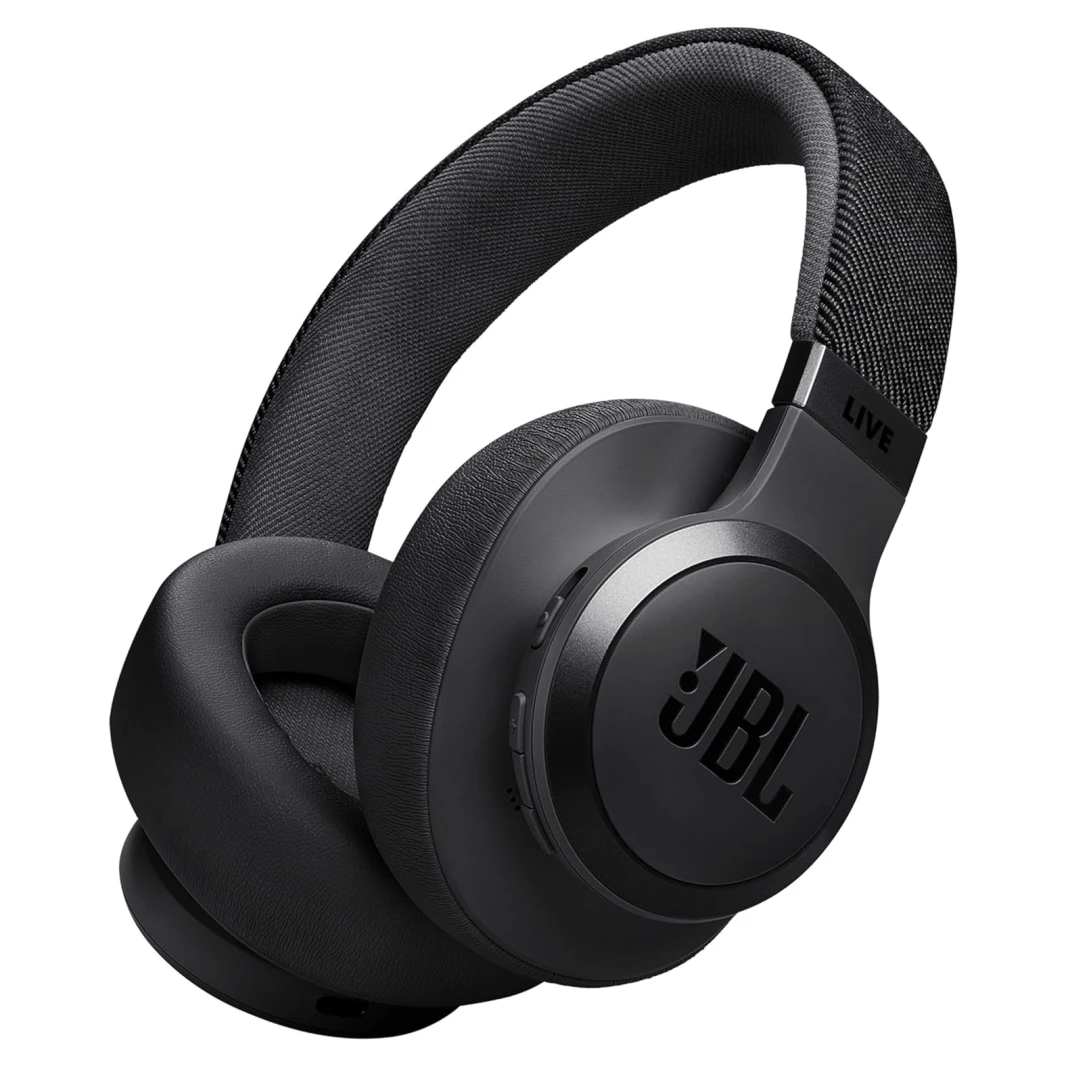 سماعات JBL Live 770NC اللاسلكية فوق الأذن مع خاصية إلغاء الضوضاء النشطة - أسود