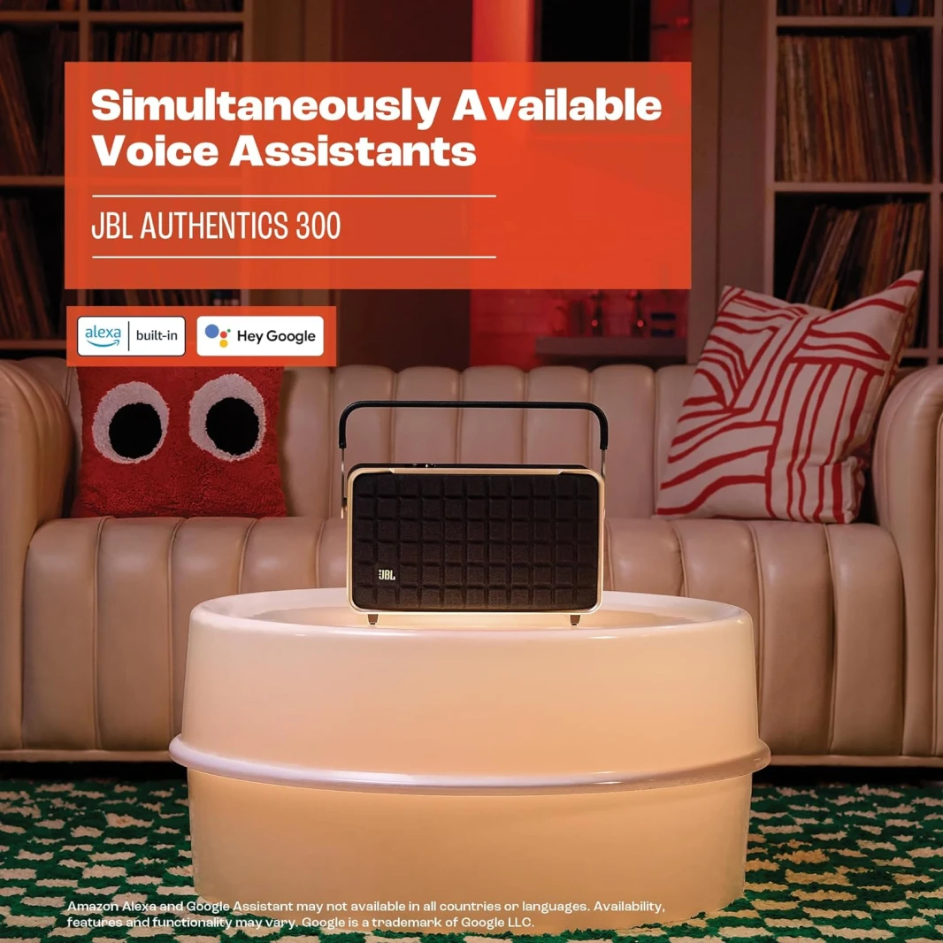 JBL Authentics 300 Retro Style Wireless Bluetooth/Wifi Home Speaker