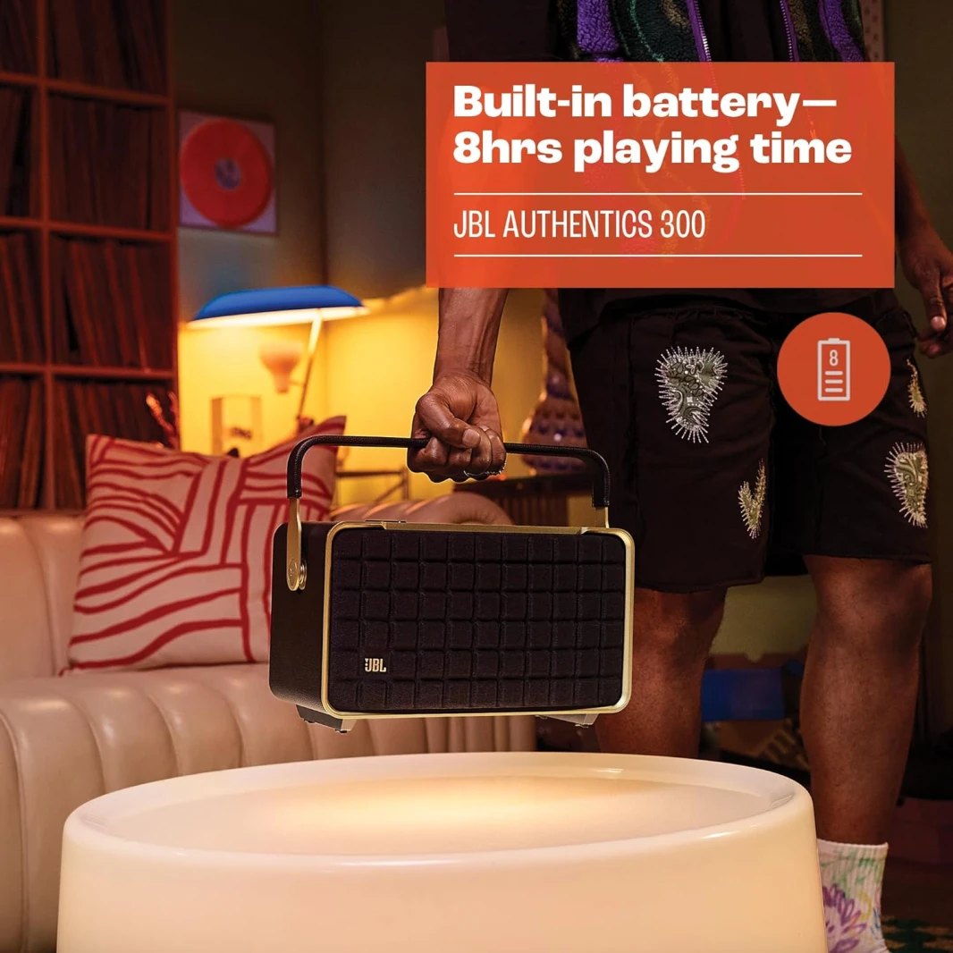 JBL Authentics 300 Retro Style Wireless Bluetooth/Wifi Home Speaker