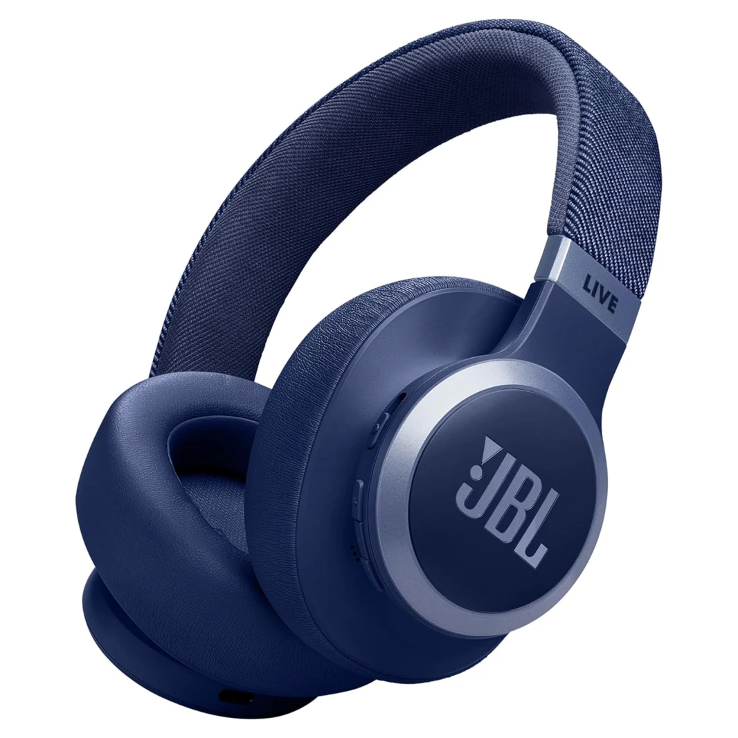 سماعات JBL Live 770NC اللاسلكية فوق الأذن مع خاصية إلغاء الضوضاء النشطة - أزرق