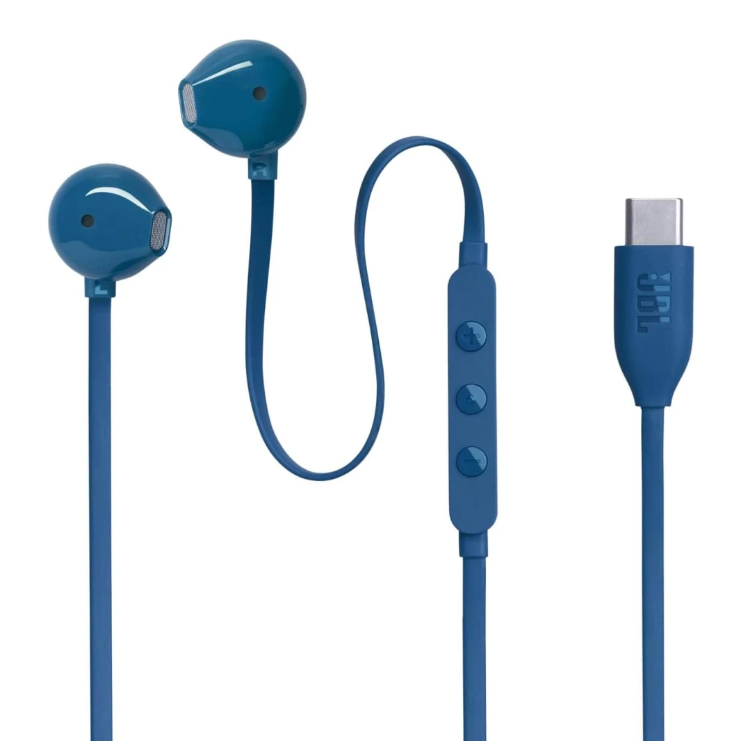JBL Tune 305C Type C Wired Hi-Res In-Ear Earbuds with Mic – Blue