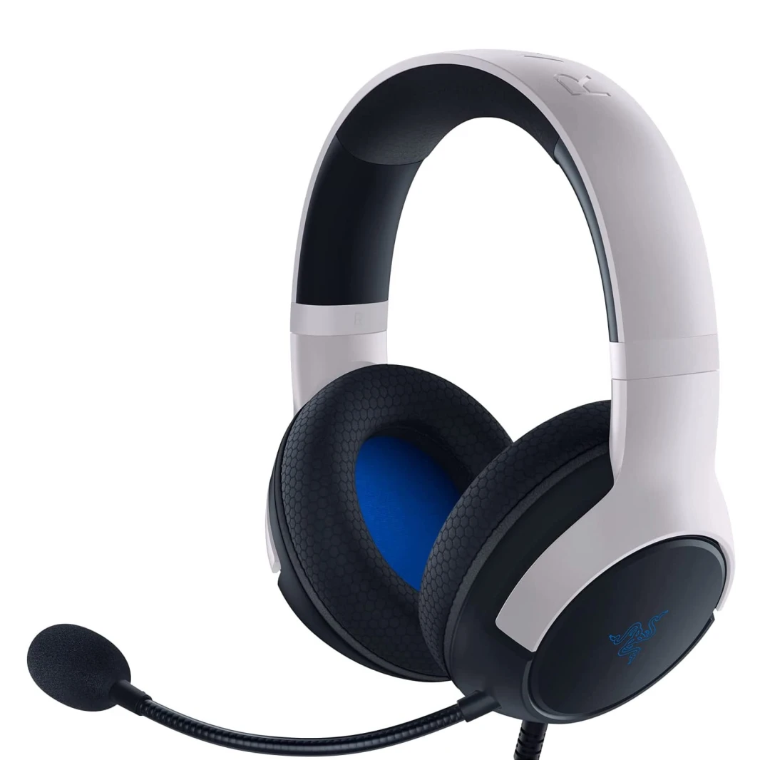 سماعة رأس سلكية Razer Kaira X لجهاز PlayStation 5 والكمبيوتر الشخصي وأجهزة Mac والأجهزة المحمولة - بيضاء