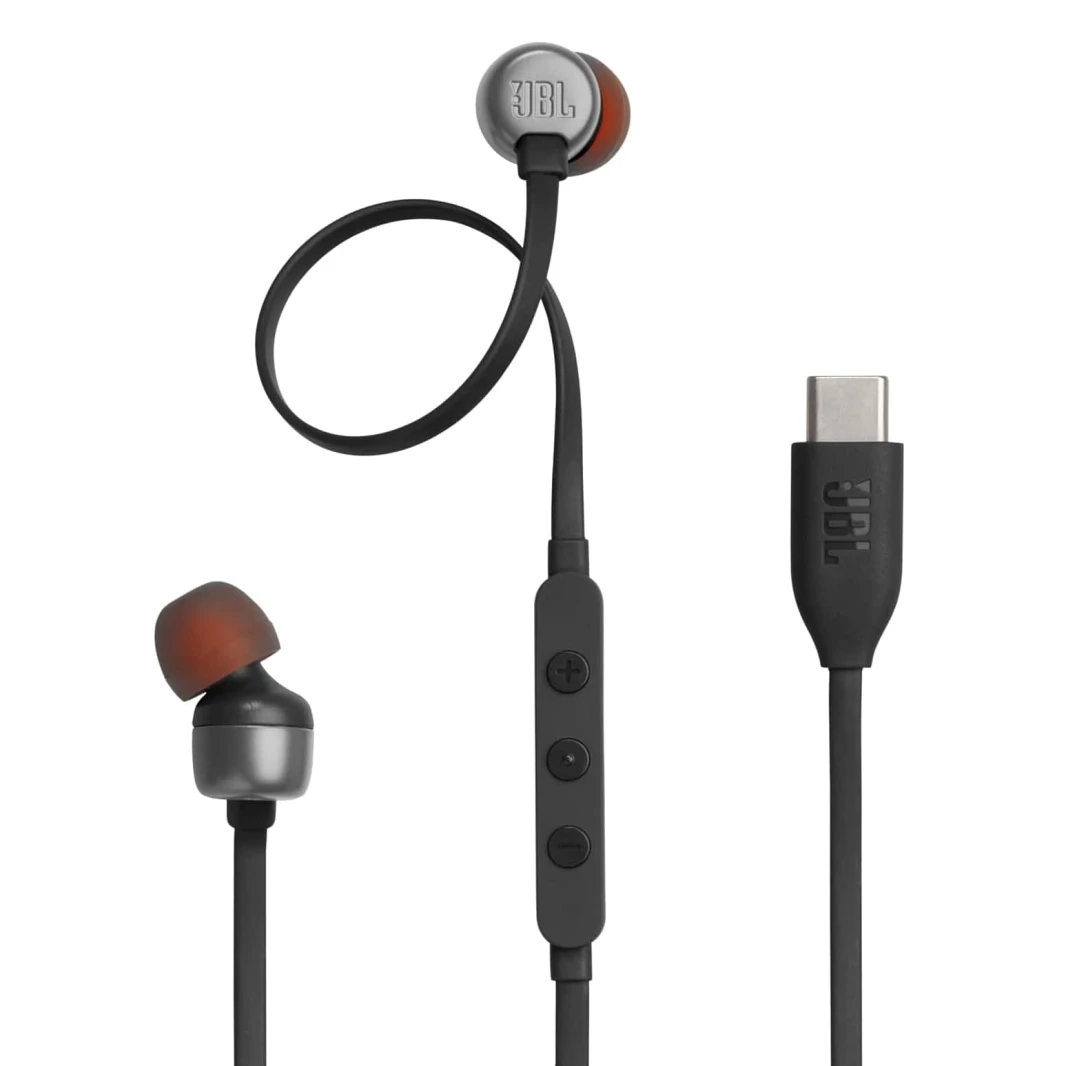 سماعات أذن JBL Tune 310C Type C سلكية عالية الدقة مع ميكروفون - أسود