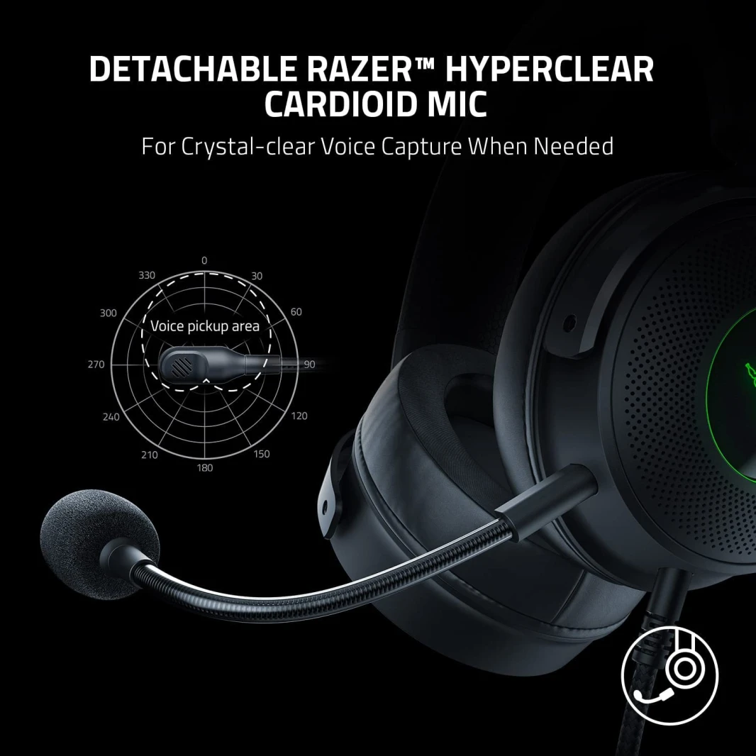 سماعة الألعاب Razer Kraken V3 THX Spatial Audio Chroma RGB