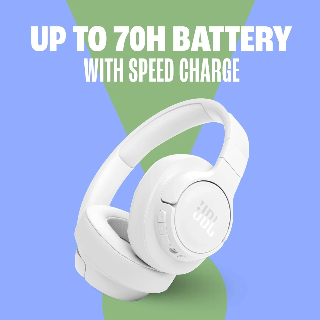 سماعة JBL Tune 770NC اللاسلكية مع خاصية إلغاء الضوضاء التكيفية - أسود