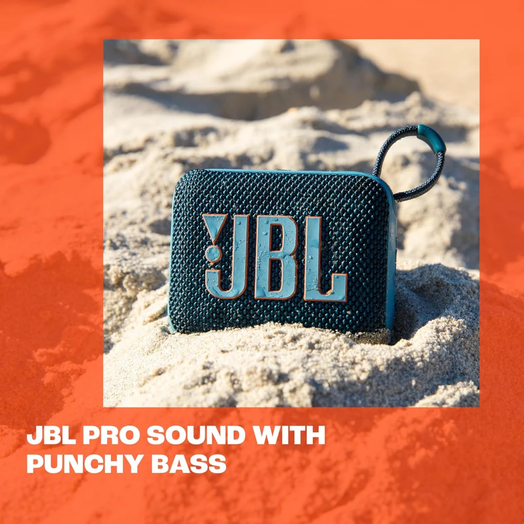 مكبر صوت JBL GO 4 مقاوم للماء والحمل للغاية بتقنية البلوتوث - Squad