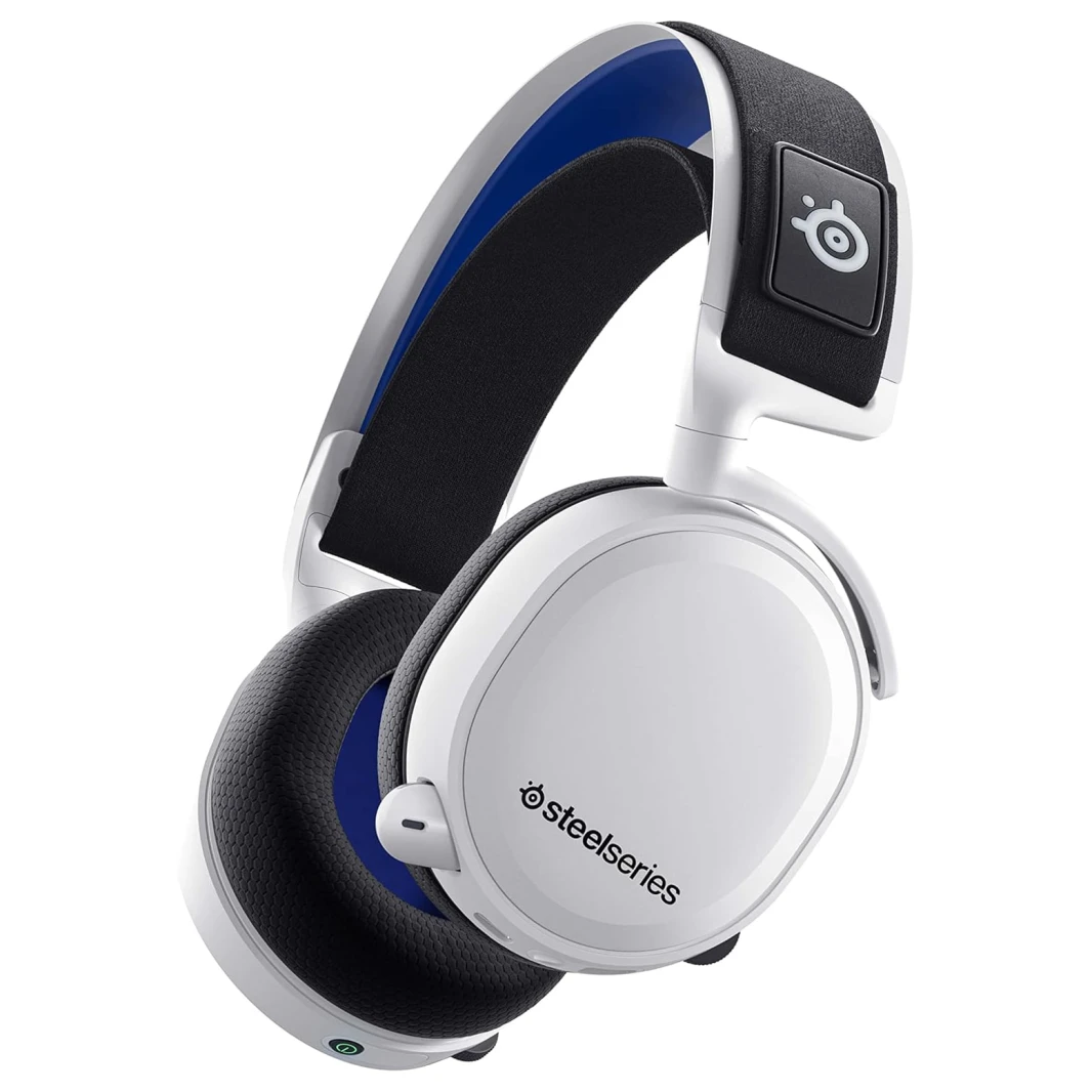 سماعة الألعاب اللاسلكية SteelSeries Arctis 7P+ لأجهزة PS5 وPS4 والكمبيوتر الشخصي وMac وAndroid وSwitch
