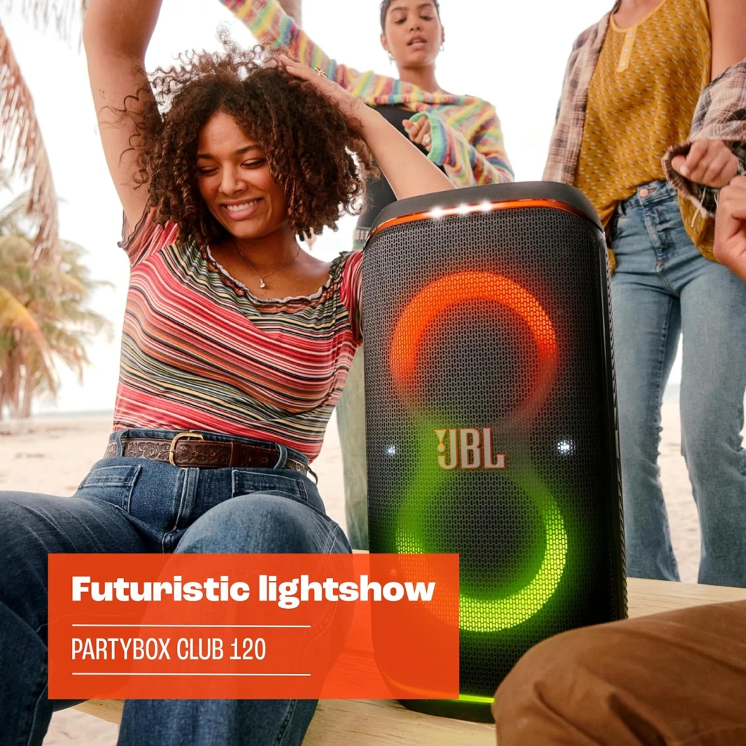 JBL PartyBox Club 120 Portable party speaker with foldable handle
