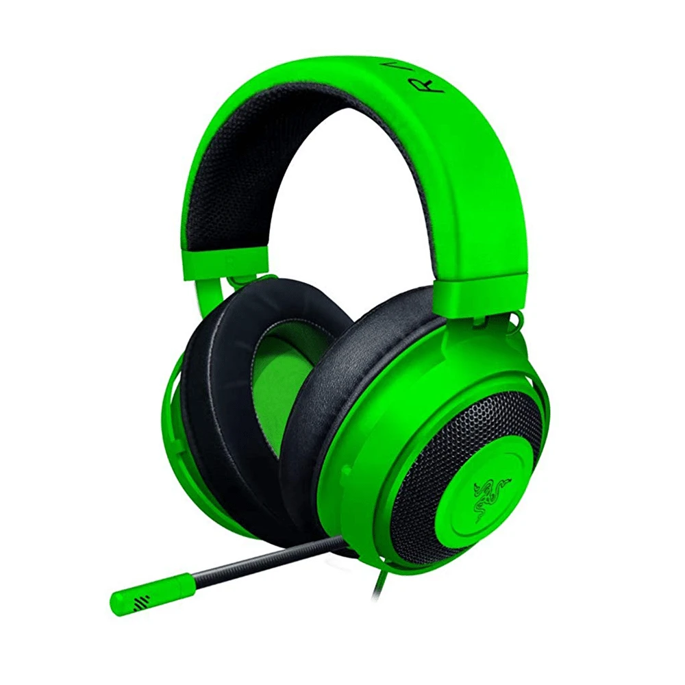 سماعة الألعاب Razer Kraken 2019: إطار من الألومنيوم – ميكروفون قابل للسحب ومضاد للضوضاء – أخضر