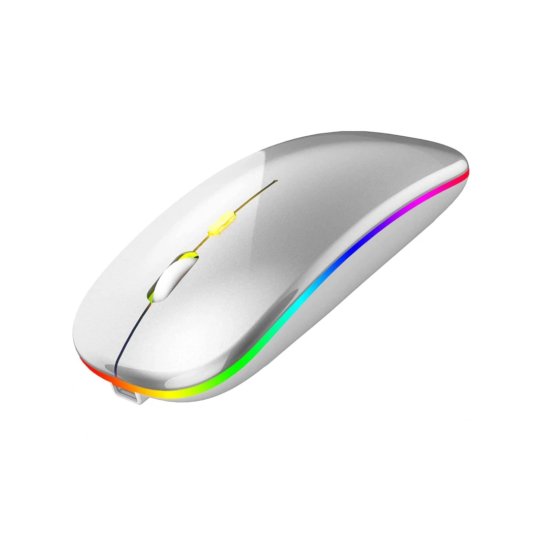 Wireless 2.4Ghz / Bluetooth 5.0 Rechargeable Mouse – Silver