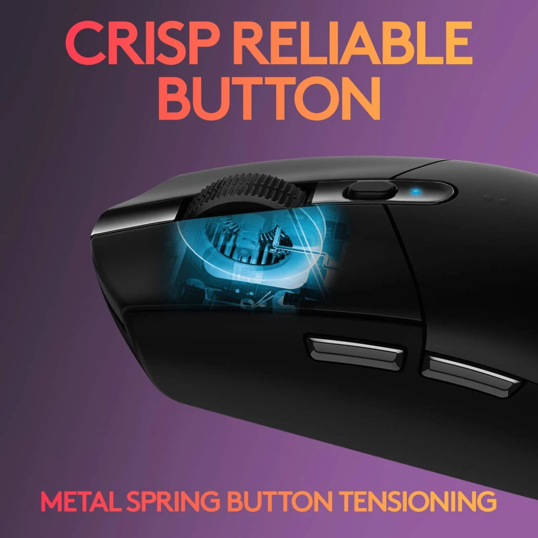ماوس الألعاب اللاسلكي Logitech G305 LIGHTSPEED – أسود