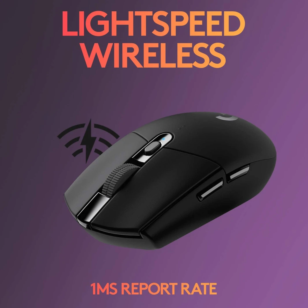 ماوس الألعاب اللاسلكي Logitech G305 LIGHTSPEED – أسود