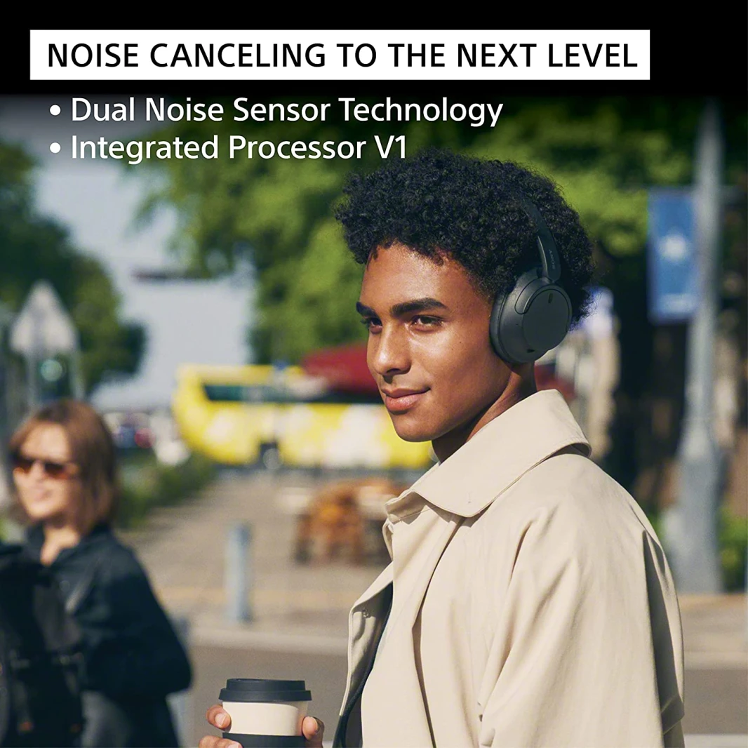 Sony WH-CH720N Wireless Bluetooth Over-Ear Noise Cancelling Headset – White