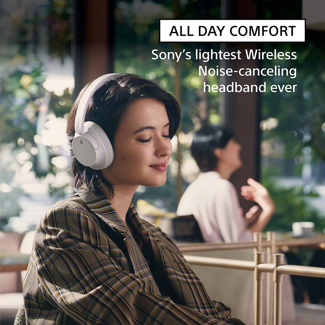 Sony WH-CH720N Wireless Bluetooth Over-Ear Noise Cancelling Headset – White