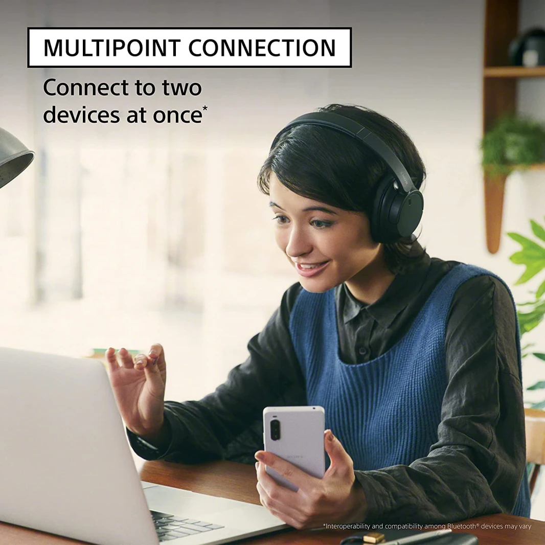Sony WH-CH720N Wireless Bluetooth Over-Ear Noise Cancelling Headset – White