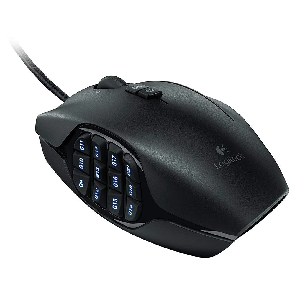 ماوس الألعاب Logitech G600 MMO RGB المزود بـ 20 زرًا قابلًا للبرمجة
