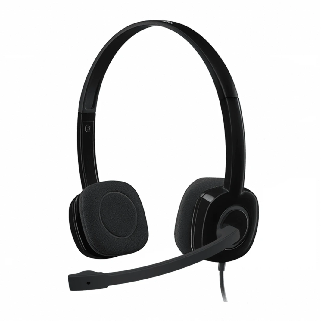 Logitech H151 Stereo Headset (Single Jack) – Black