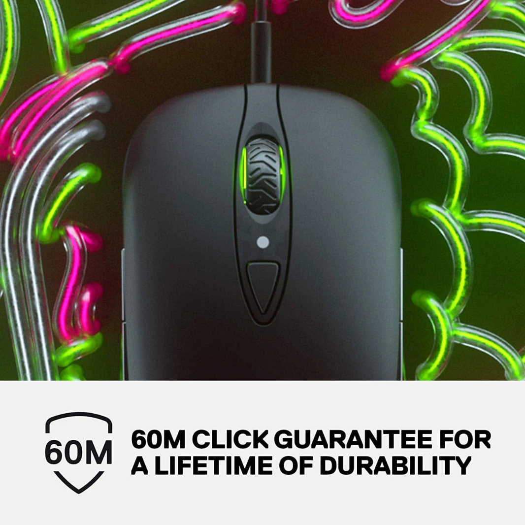 ماوس الألعاب Sensei Ten RGB من SteelSeries - مستشعر بصري TrueMove Pro بدقة 18000 نقطة في البوصة