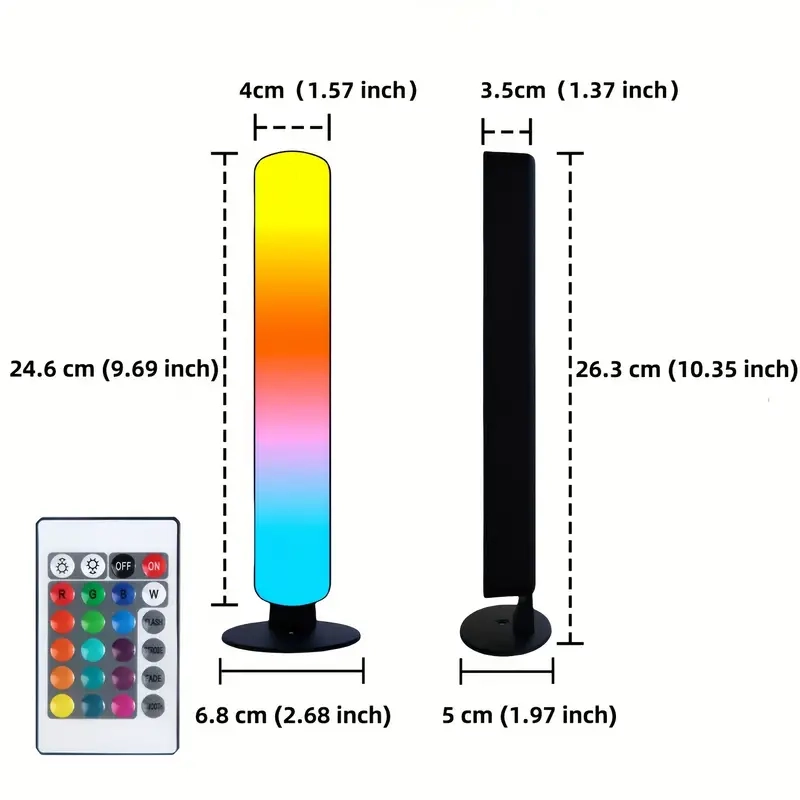 Smart LED USB-Powered Light Bar with 24-Key Remote