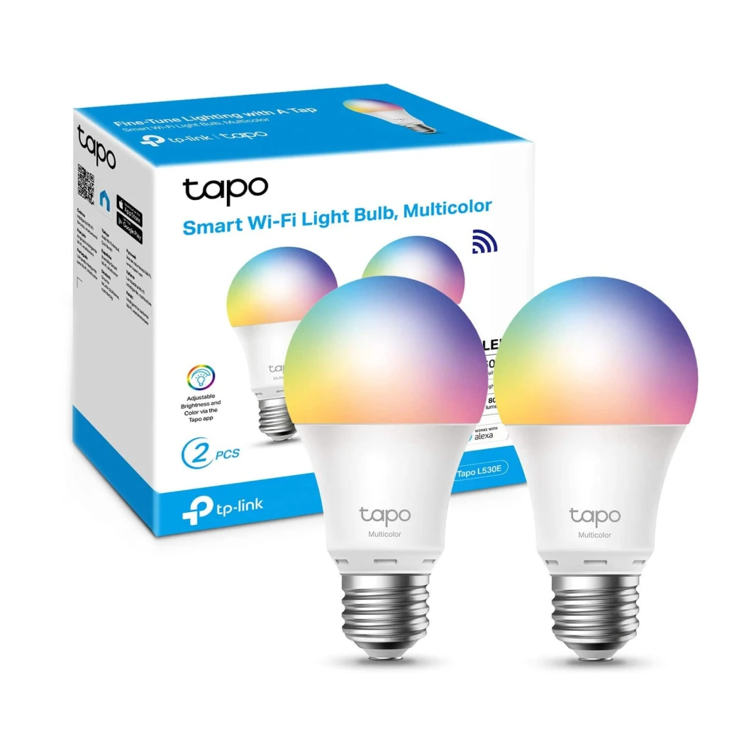 مصباح ذكي متعدد الألوان من TP-Link Tapo L530E – عبوة من قطعتين