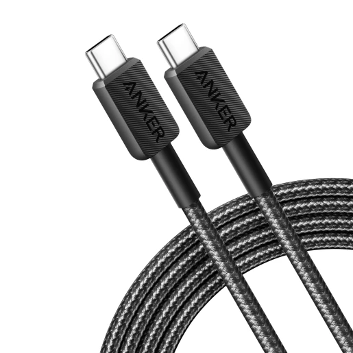 Anker 240W Braided USB C to USB C Cable 3M – Black