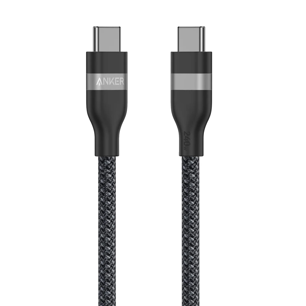 Anker Nano 240W Braided  USB C to USB C Cable 0.9M – Black