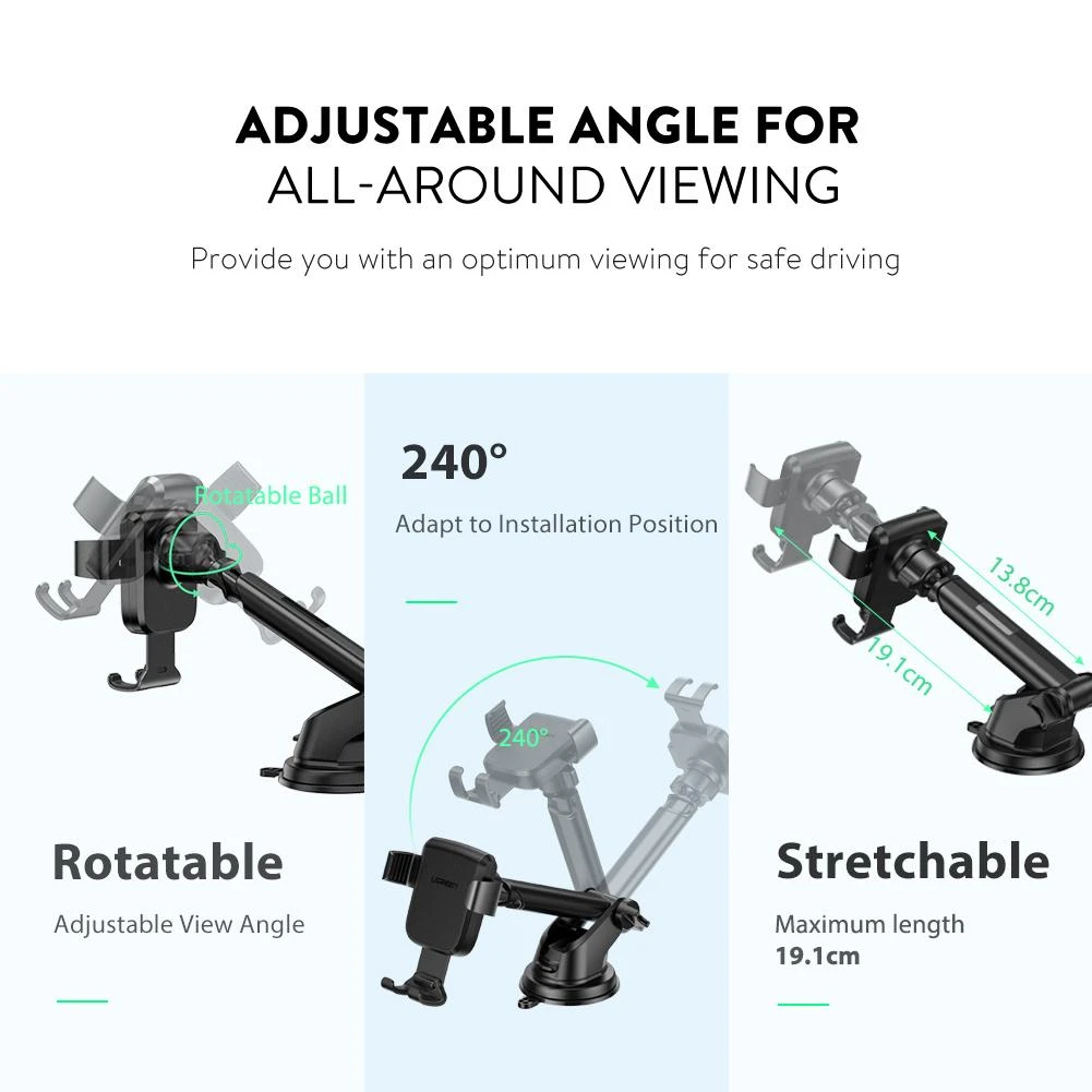 UGREEN Suction Cup Car Mount