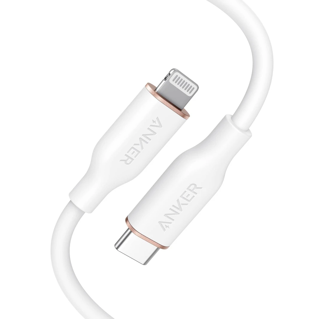Anker Powerline III Flow USB C to Lightning Cable 1.8M – White