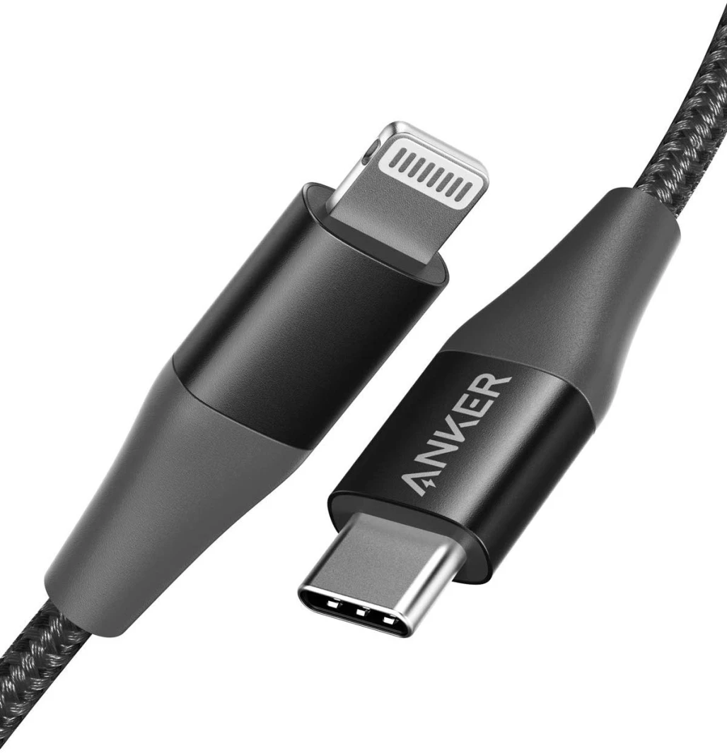 كابل Anker Powerline+ II USB-C إلى Lightning بطول 1.8 متر - أسود