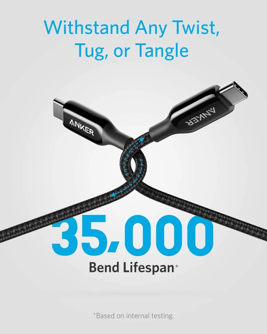 Anker Powerline+ III USB C to USB C Cable 0.9M – Black