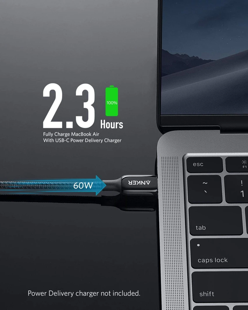 Anker Powerline+ III USB C to USB C Cable 0.9M – Black