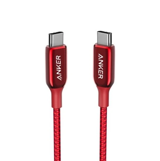 كابل Anker Powerline+ III USB C إلى USB C بطول 1.8 متر - أحمر