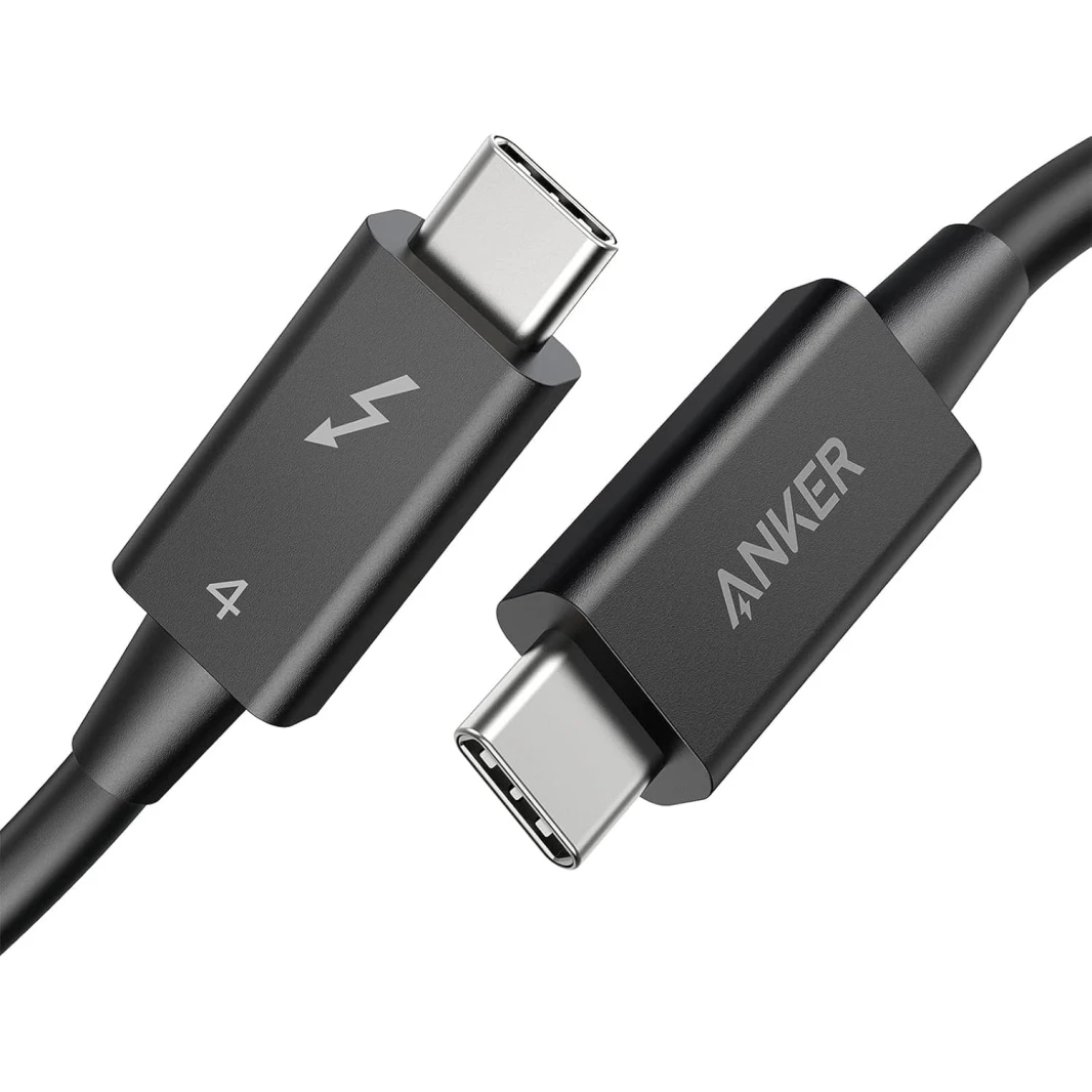 كابل Anker Thunderbolt 4 مع شاشة 8K / 40Gbps / 100W للشحن - 0.8 متر