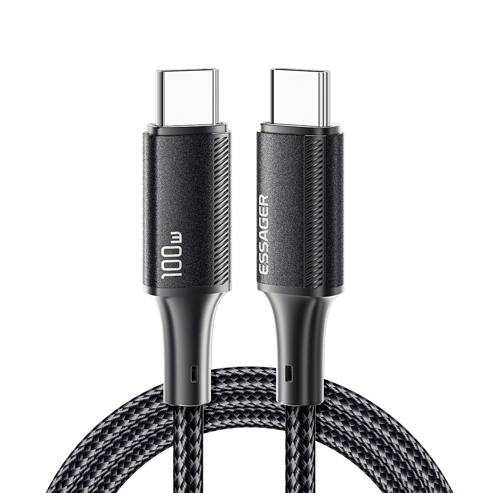 كابل مضفر USB C إلى USB C بقوة 100 وات من Essager – 3 متر