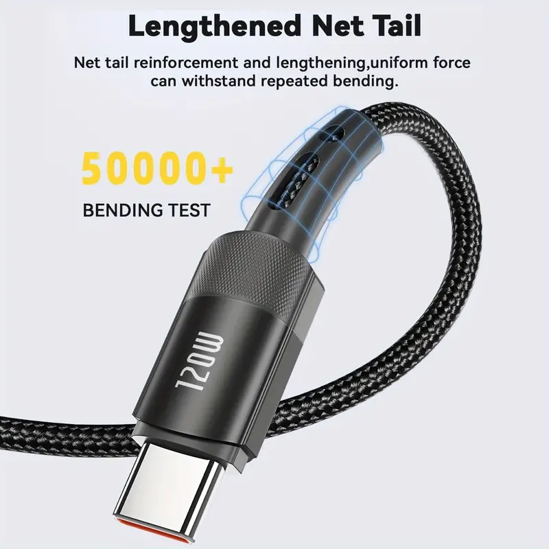 Heemax USB Type-C 7A 120W Fast Charging Cable – 2M