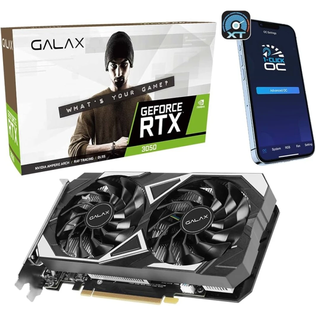 بطاقة الرسوميات GALAX RTX3050 EX 6GB DDR-6GALAX