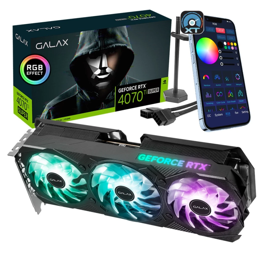 بطاقة الرسوميات GALAX RTX4070TI (SUPER) EX Gamer v2 16GB DDR-6X GALAX