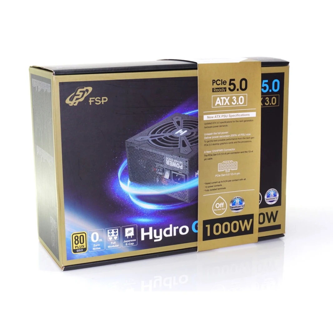 مزود الطاقة FSP 1000W HYDRO G PRO 80 PLUS Gold (ATX3.0)(PCIe5.0)FSP