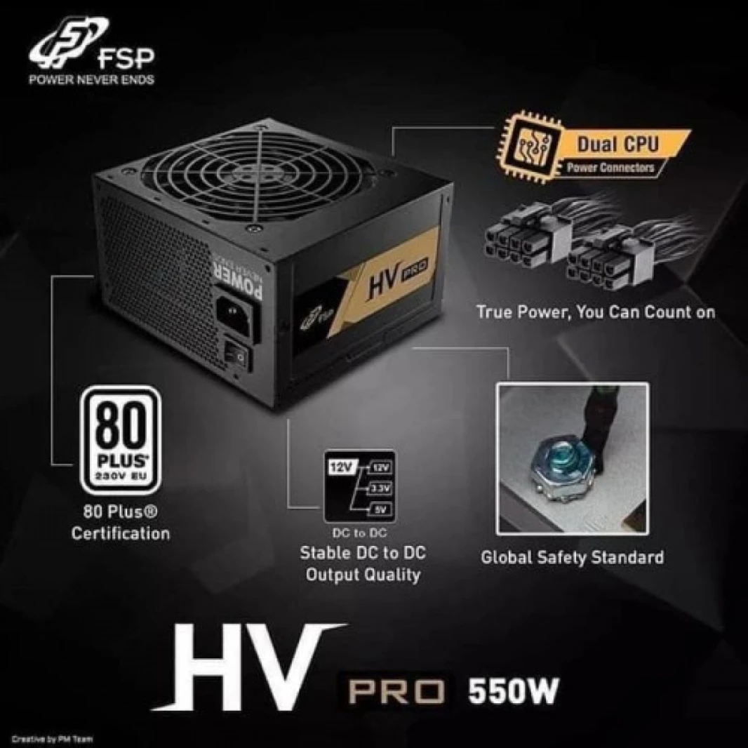 FSP 550W HV PRO Power SupplyFSP