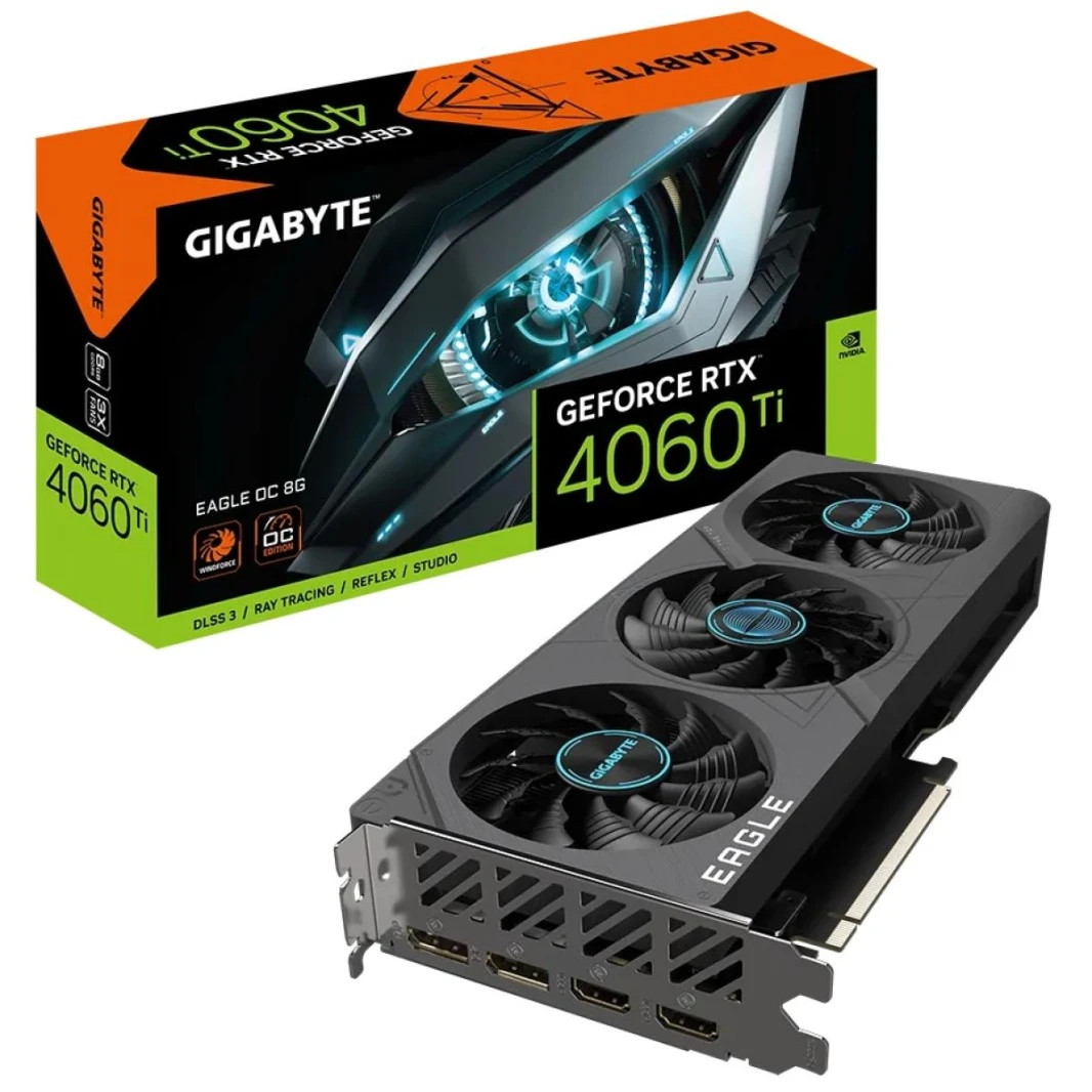 بطاقة رسوميات GIGABYTE GeForce RTX 4060 Ti EAGLE OC EDITION 8GB GDDR6
