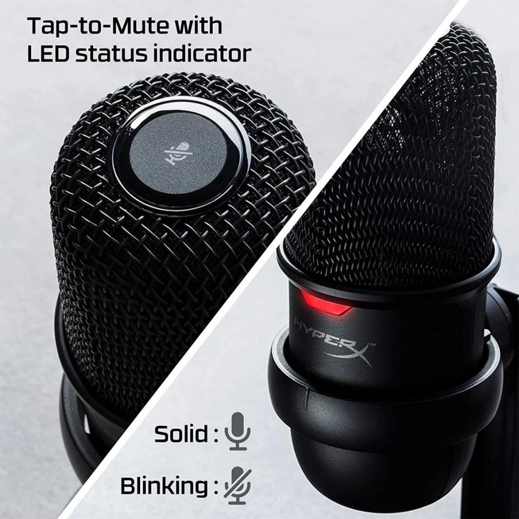 HyperX SoloCast USB Condenser Gaming Microphone, for PC, PS4, Mac