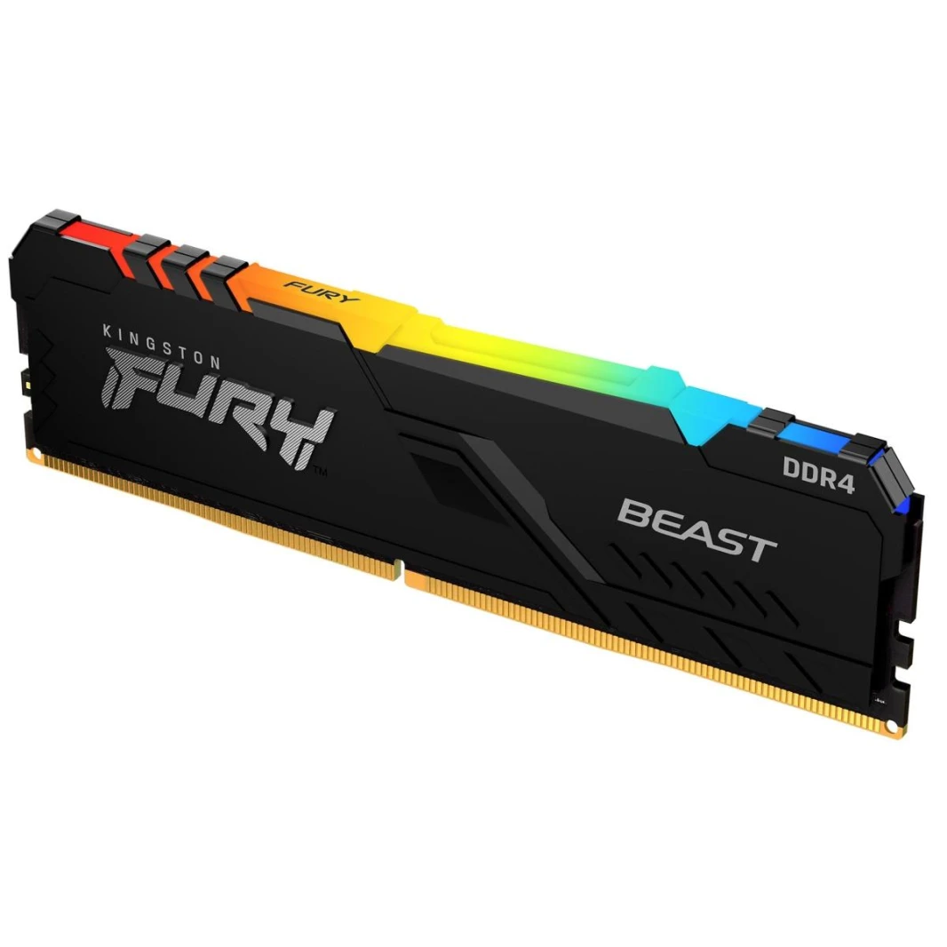 ذاكرة سطح المكتب KingSton Fury Beast Single 16GB DDR4 3200MT RGB