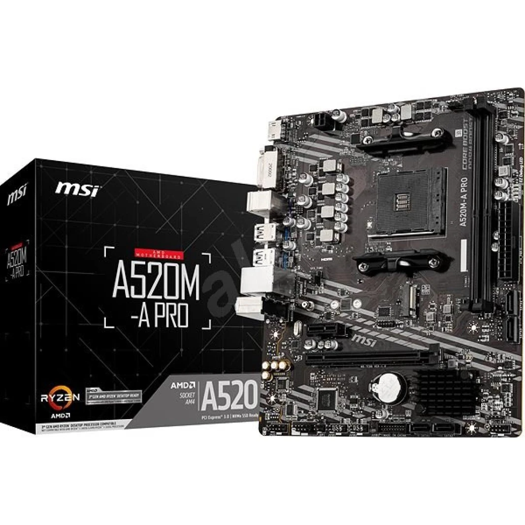 اللوحة الأم MSI AMD RYZEN A520M-A PRO