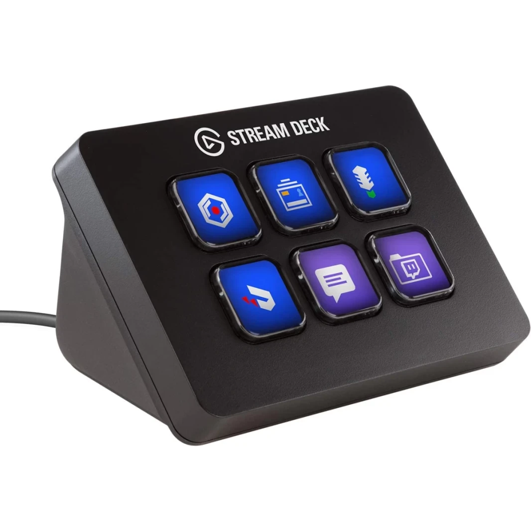 Elgato Stream Deck Mini - وحدة تحكم في إنشاء المحتوى المباشر مع 6 مفاتيح LCD قابلة للتخصيص