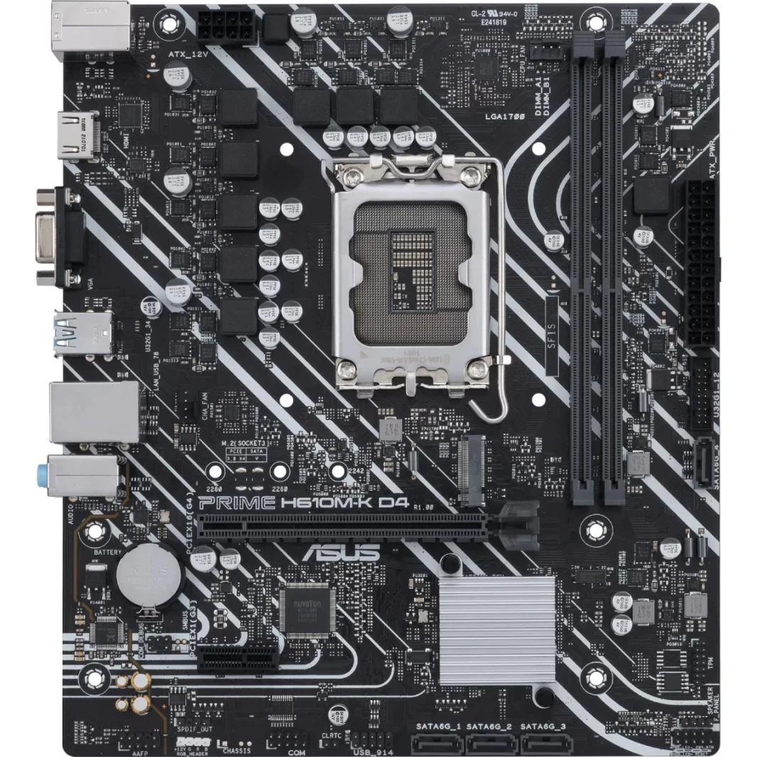 لوحة أم Asus Prime H610M-K D4 Intel LGA 1700 Micro ATX DDR4