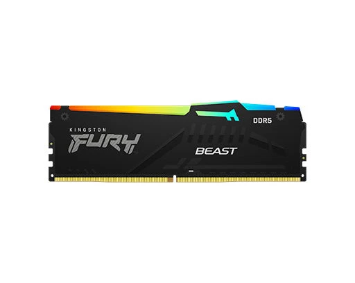 ذاكرة سطح المكتب KingSton Fury Beast RGB أحادية 8 جيجابايت DDR5 5600 وحدة واحدة