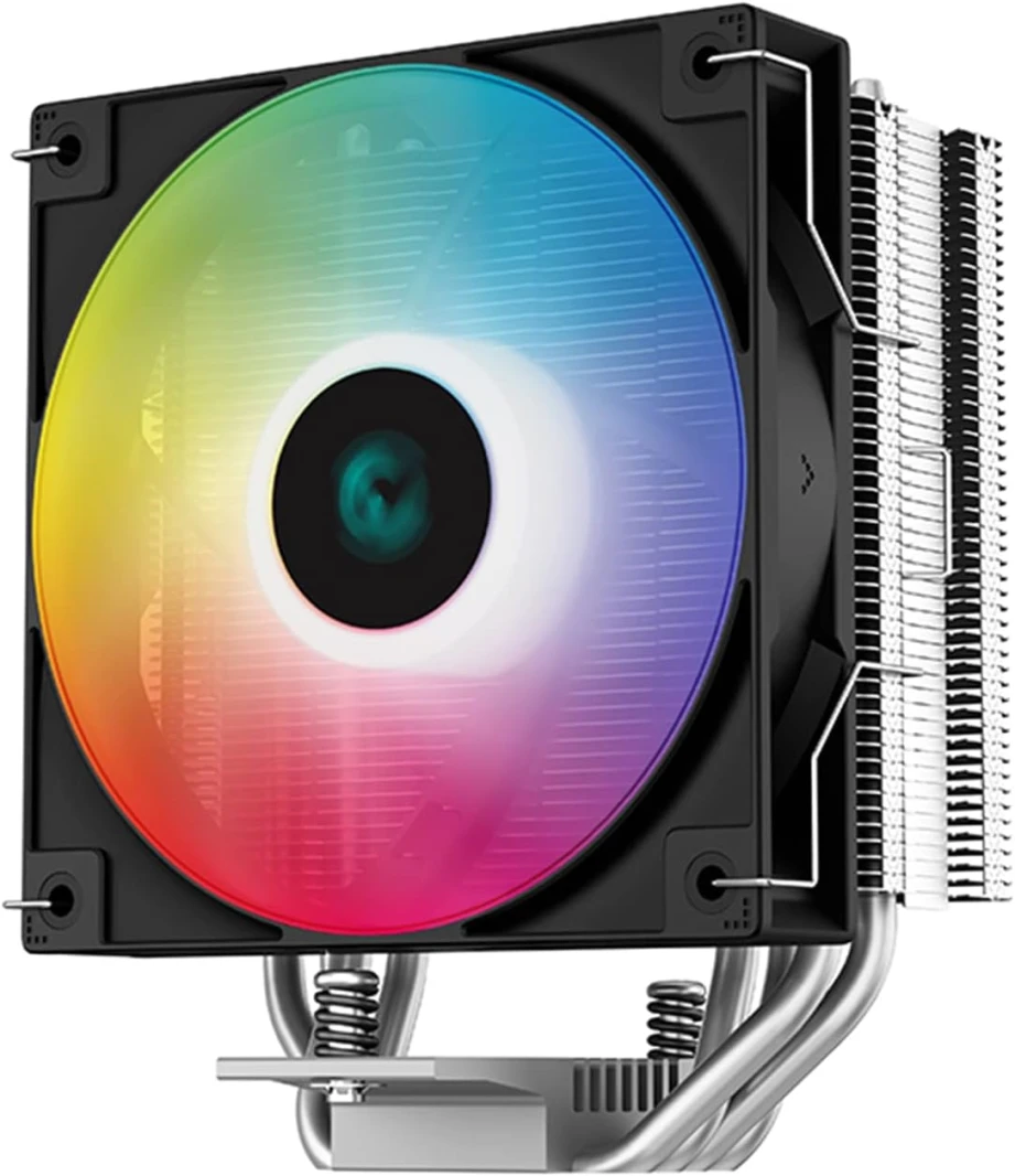 مبرد هواء وحدة المعالجة المركزية Deepcool AG400 ARGB أحادي البرج مقاس 120 مم (أسود)