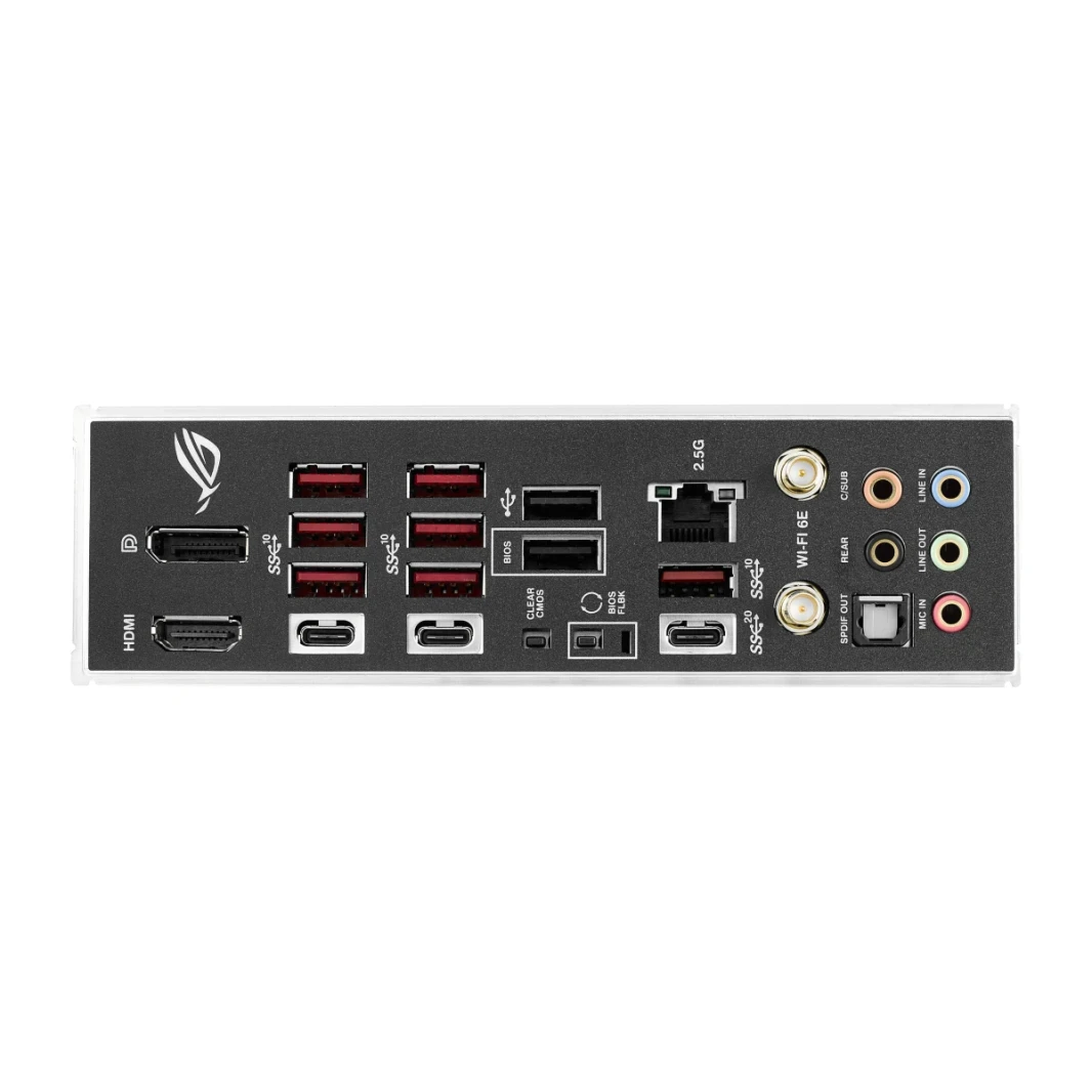 لوحة ASUS ROG Strix X670E-F Gaming WIFI 6E DDR5 AM5 Ryzen 7000 PCIe 5.0 4x M.2 Slots مع مشتتات حرارية AI Cooling II